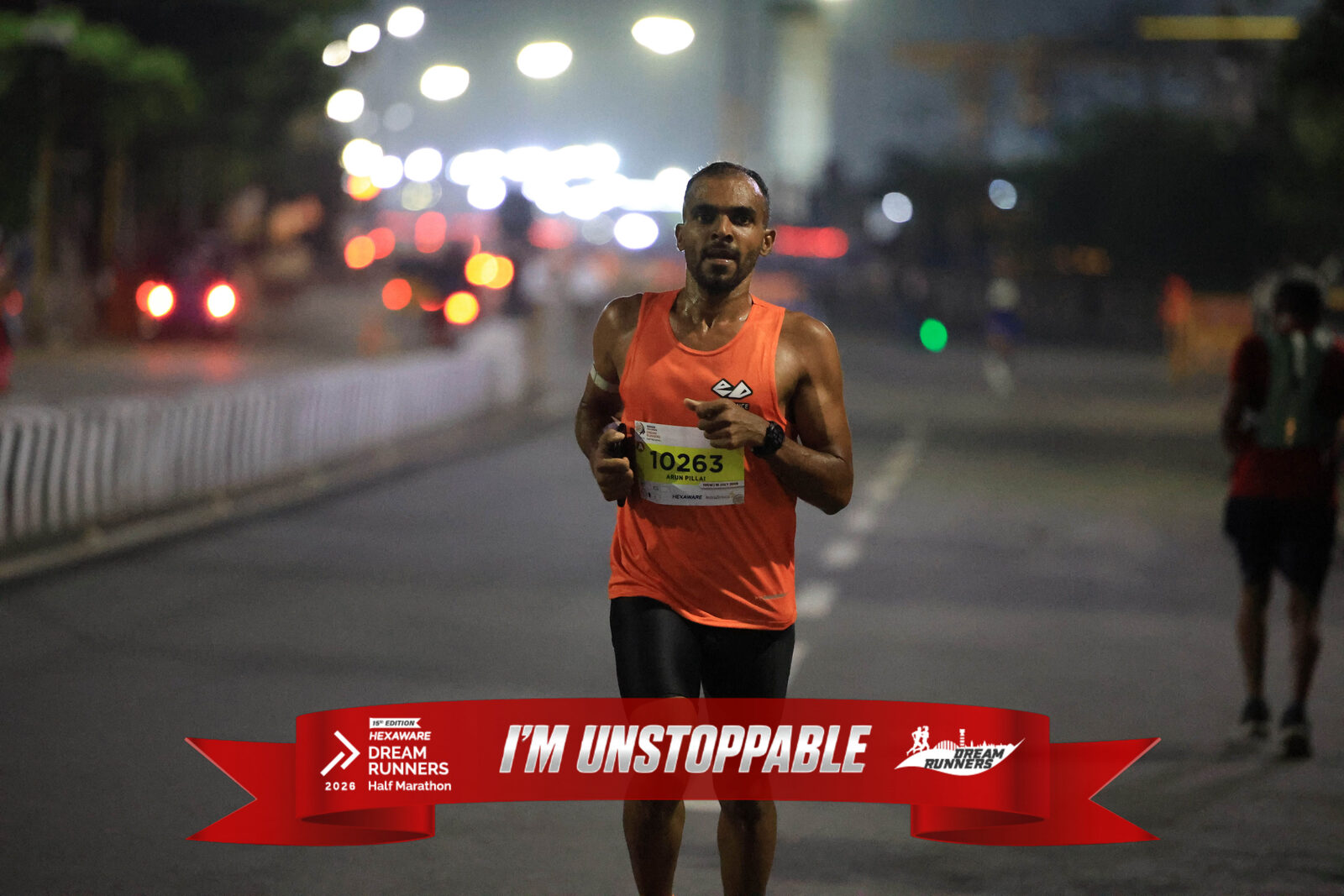 Coach Arun Pillai racing